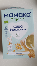 Дитяча безмолочна каша MAMAKO Organic 5 злаків для дітей з 6 місяців 200 г (8437022039312)