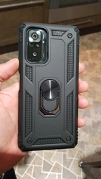 Чохол Shield для Xiaomi Redmi Note 10 Pro Бампер протиударний Black фото від покупців 2