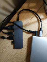 USB-хаб Real-El type C Multifunction HUB USB 3.0 with HDMI CQ-700 Space Grey (EL123110002) фото від покупців 1