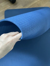 Коврик для йоги и фитнеса TPE (йога мат, каремат спортивный) OSPORT Yoga ECO Pro 6мм (OF-0082) Синий