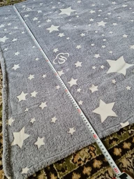Плед "Звёзды, ракеты" Magic Blanket светящееся в темноте 150 x 180 см Плюшевый плед фото от покупателей 1