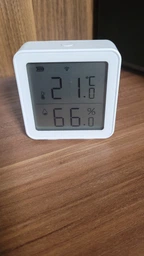 Умный Wi-Fi датчик температуры и влажности воздуха термогигрометр Haozee WIFI Temperature And Humidity Sensor приложение Tuya (HZ101DW)