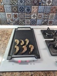 Варочная поверхность комбинированная Luxor Exclusive GI 67 Wh Slider SS + круглая подставка Wok (для газовой части) в подарок, белый фото от покупателей 7
