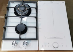 Комбинированная варочная поверхность Luxor Modul RI PG Induction 60 GAS WH BK + подставка Wok в подарок белый