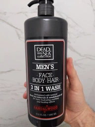 Гель для душу, волосся та обличчя для чоловіків - Dead Sea Collection Men's Sandalwood Face, Hair & Body Wash 3 in 1 1000ml (677413-58700) фото від покупців 15