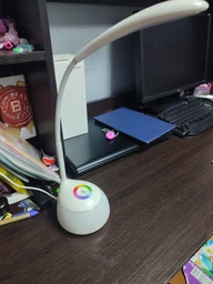 Настольная лампа светодиодна LED с баратеей и RGB ночником Sneha (997542A5 LED 3w Battery)