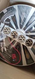 Автомобільні ковпаки 4 Racing Nardo Silver-Black R16 4 шт. (з логотипом Renault)