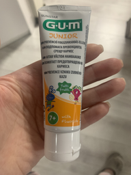 Зубная паста-гель GUM Junior Strawberry 50 мл (0070942304160)