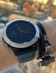 Спортивные часы Garmin Fenix 6 Silver with Black Band (010-02158-00)