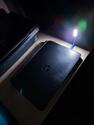 Портативна USB лампа підсвітка для ноутбука Led Plastic Light Blue