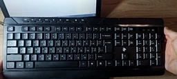 Комплект клавіатура та миша 2E MK410 Wireless, EN/UK/RU, чорний (2E-MK410MWB) фото від покупців 7