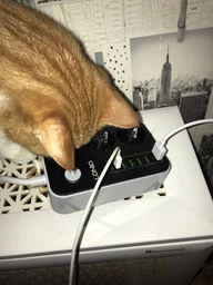 Мережевий фільтр-подовжувач з підсвічуванням LDNIO SE3631 (6USB, 3 Розетки 220V, 3.4A, 1.6m, швидка зарядка) - Чорний та білий фото від покупців 6