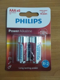Батарейка PHILIPS LR03 AAA Alkaline Power * 4 (LR03P4B/10) фото від покупців 6
