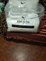 Набор антиаллергенный MirSon EcoSilk Супер Теплый №1660 Eco Light White (одеяло + подушки 50х70 среднии) (2200002655118)