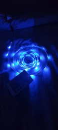 Светодиодная лента LED 5м на 12в SMD 3528 RGB с пультом и блоком питания Угол свечения 120° фото от покупателей 2