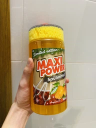 Засіб для миття посуду Maxi Power Мандарин з губкою, 1 л фото от покупателей 3