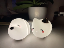 Ночной детский светильник Baseus Cute Series Kitty Silicone со встроенным аккумулятором 1100 mAh, белый