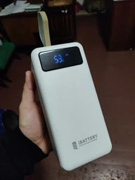 Power Bank iBattery YM-322DX із вбудованим кабелем та ліхтариком на 80000 mAh red фото від покупців 2