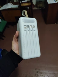 Power Bank iBattery YM-322DX із вбудованим кабелем та ліхтариком на 80000 mAh red