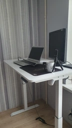 Компьютерный стол E-Table Universal с регулируемой высотой Белый (3202W) фото от покупателей 1