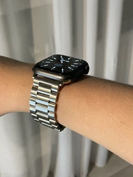 Металлический ремешок Fruct 3-Bead Metal Band для Apple Watch 42/44/45/46/49 mm Black фото от покупателей 9