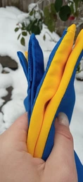 Флаг Украины государственный уличный габардин Trend 91 х 136 см Сине-желтый фото от покупателей 13