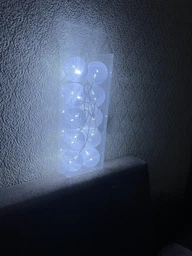 Гирлянда тайские шарики 10 LED 150см на батарейках белый холодный 7G-F-7485B фото от покупателей 2