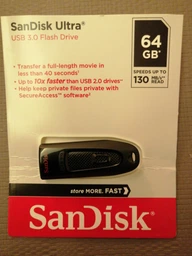 Флеш память USB SANDISK Ultra 64GB USB 3.0 Black (SDCZ48-064G-U46) фото от покупателей 1