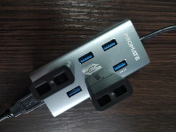 USB-хаб Promate EzHub-7 7xUSB 3.0 Grey (ezhub-7.grey) фото от покупателей 8