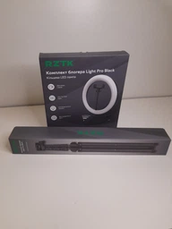 Комплект блогера RZTK Light Pro Black (кільцева led лампа 26 см 10 Вт / штатив 1.67 м / мікрофон) фото від покупців 16