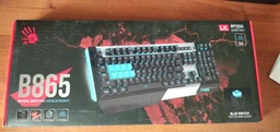 Клавіатура дротова A4Tech Bloody B865 Gun Grey LK Red