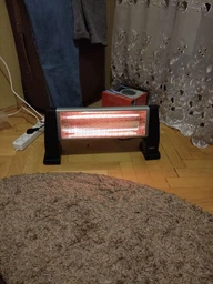 Інфрачервоний обігрівач HOOK HK-406 1000W побутовий кварцовий кварцовий фото от покупателей 5