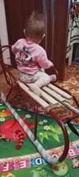 Санки зимние Snower "Морозко" 84 х 41 х 45 см Синие (4820211100469_1)