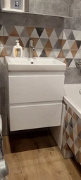 Тумба с умывальником CERSANIT Moduo Set B14 80x62x45см подвесная белая SZFZ1003896661 фото от покупателей 16