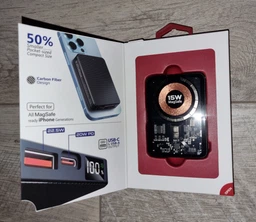 УМБ Promate TransPack-5 5000 mAh 15W MagSafe 22.5W QC 3.0 USB-A 20W PD USB-C Black (transpack-5.black) фото від покупців 8