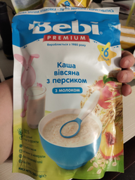 Каша молочна Bebi Вівсяна з персиком з 6 місяців 200 г (8606019654306)