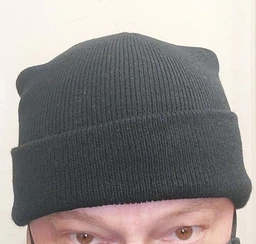 Мужская шапка зимняя вязаная черная спортивная BRS One size