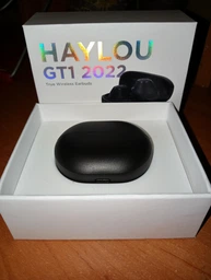 Бездротові Bluetooth TWS навушники Xiaomi Haylou GT1 2022 Black фото від покупців 2