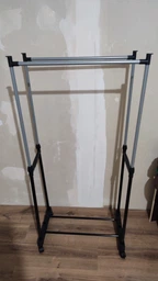 Телескопічна стійка, вішалка для одягу і взуття Double Pole Clothes Horse фото від покупців 2