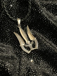 Срібний кулон тризуб у формі меча з ножами, великий (АРТ. №199b) Dadiverin Jewelry
