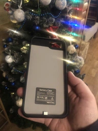 Чехол зарядка iBattery для iPhone 6/6s/7/8 Plus 6500 mAh black фото от покупателей 2