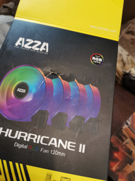 Набор вентиряторов AZZA Hurricane II 4 x Digital RGB (FNAZ-12DRGB2-241) фото от покупателей 1