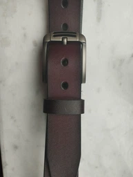 Ремень мужской из натуральной кожи Vintage leather-20314 115 см Черный фото от покупателей 3