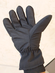 Мужские перчатки зимние тактические для зимней рыбалки охоты на искуственном меху Tactical Черные (9227)