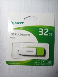 Флеш память USB Apacer AH335 32GB USB 2.0 Green-White (AP32GAH335G-1) фото от покупателей 1