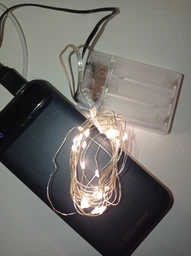 Гирлянда светодиодная нить капля росы 10м на батарейках и USB желтая Dazzle Bright + ПОДАРОК Пульт управления, батарейки фото от покупателей 2