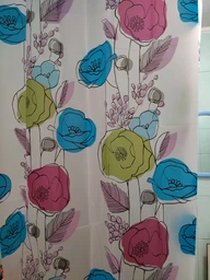 Шторка - занавеска для ванной Мій Дім Colorful flowers 180х180 NJ10108 фото от покупателей 2