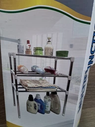 Телескопічна полиця Kitchen для мікрохвильової печі фото від покупців 1