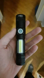 Ліхтар ручний акумуляторний NEO Tools LED CREE T6 + COB Чорний (99-033) фото від покупців 11