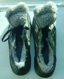 Кросівки чоловічі зимові на хутрі камуфляжні Україна 43 р (28 см) 3469 фото від покупців 1